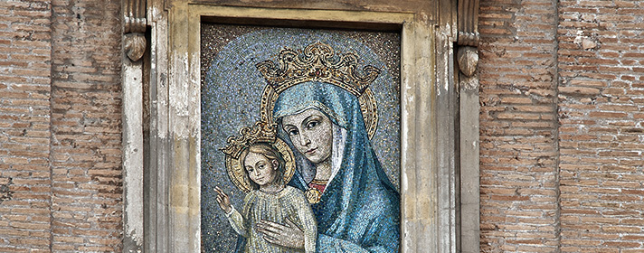 immagine mosaico Madonna della Colonna